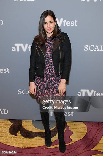 Actress Alanna Masterson attends 'The Walking Dead' event during SCAD aTVfest 2016 Day 2 at the Four Seasons Atlanta Hotel on February 5, 2016 in...