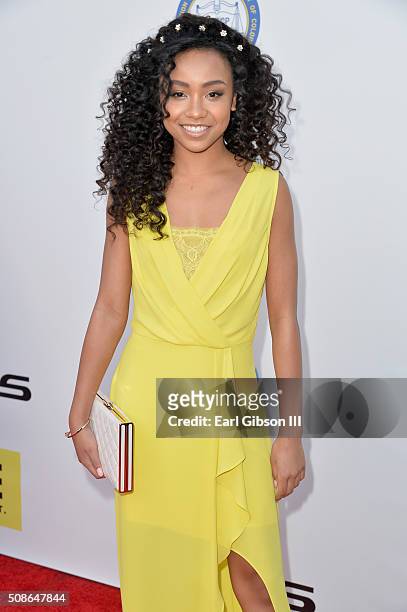Actress Genneya Walton attends the 47th NAACP Image Awards presented by TV One at Pasadena Civic Auditorium on February 5, 2016 in Pasadena,...
