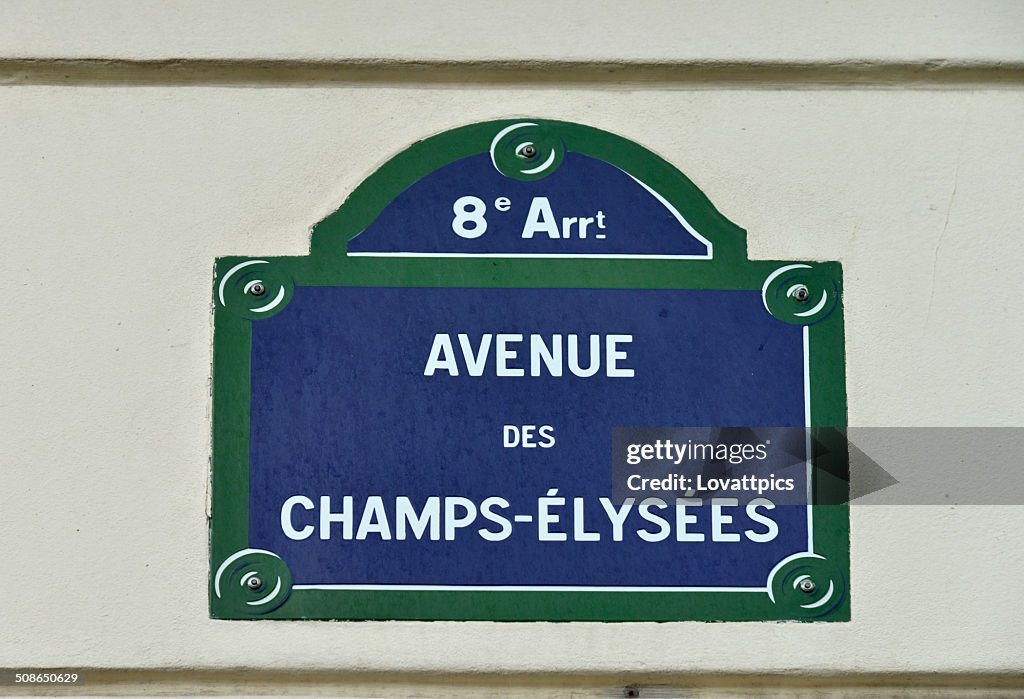 Avenue des Champs-Elysees. France,Paris,