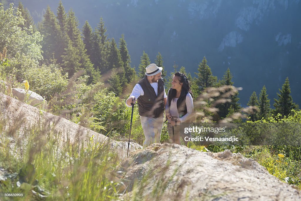 Couple at mountain