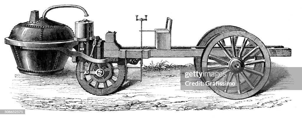 Steam train Cugnot 1769