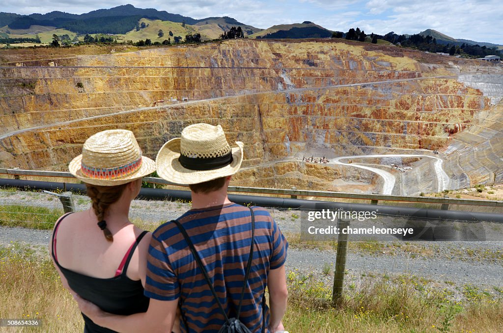 Waihi gold mine town - New Zealand