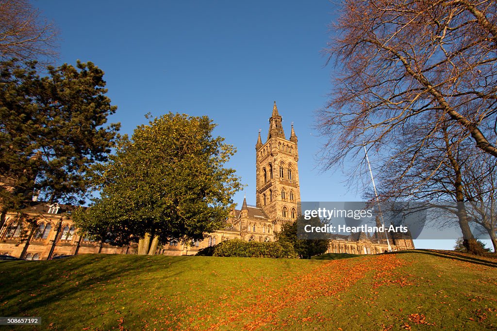 Die Universität von Glasgow, Schottland Hauptgebäude