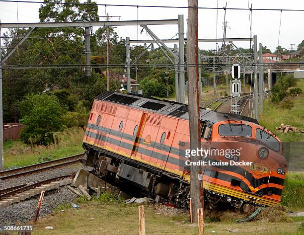 Train derailment Chullora goods line, Sydney Australia 17th January 2007