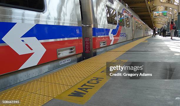 Train at a Philadelphia station