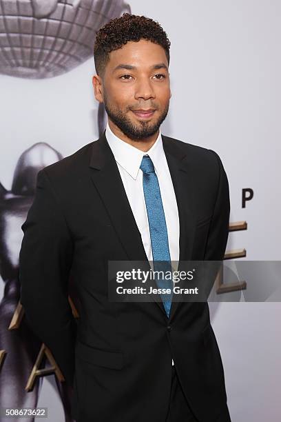 Actor Jussie Smollett attends the 47th NAACP Image Awards presented by TV One at Pasadena Civic Auditorium on February 5, 2016 in Pasadena,...