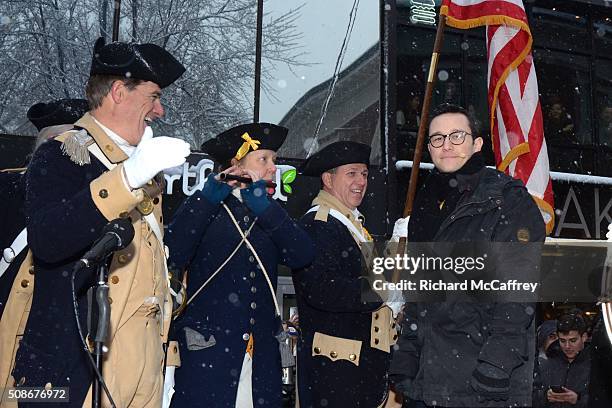 Joseph Gordon-Levitt is honored as The Hasty Pudding Theatricals' Man of the Year on February 5, 2016 in Boston, Massachusetts.