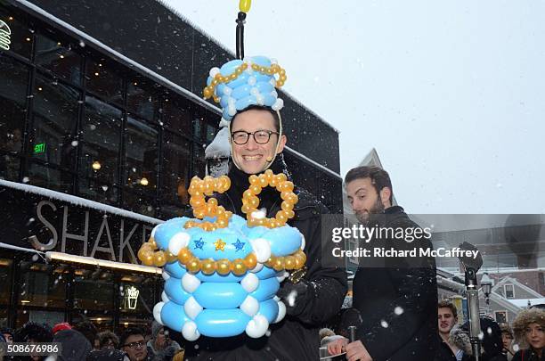 Joseph Gordon-Levitt is honored as The Hasty Pudding Theatricals' Man of the Year on February 5, 2016 in Boston, Massachusetts.