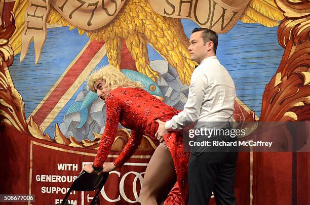 Joseph Gordon-Levitt is honored as The Hasty Pudding Theatricals' Man of the Year on February 5, 2016 in Boston, Massachusetts.