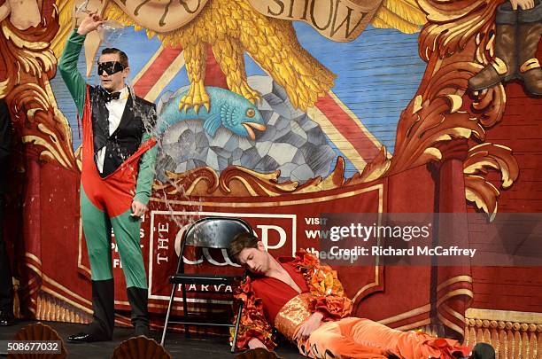 Joseph Gordon-Levitt is honored as The Hasty Pudding Theatricals' Man of the Year on February 5, 2016 in Boston, Massachusetts.