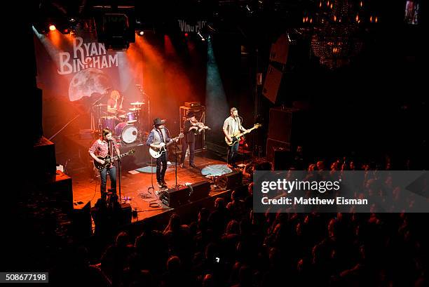 Daniel Sproul, Ryan Bingham, Nathan Barnes, Richard Bowden and Jimmy Stofer perform live on stage for the "Fear and Saturday Night" Tour at Irving...