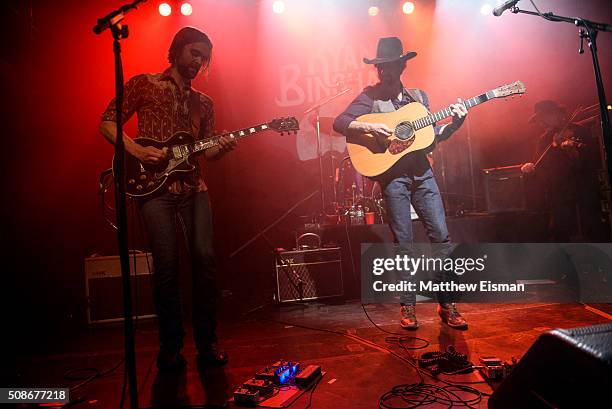 Daniel Sproul and Ryan Bingham perform live on stage for the "Fear and Saturday Night" Tour at Irving Plaza on February 5, 2016 in New York City.