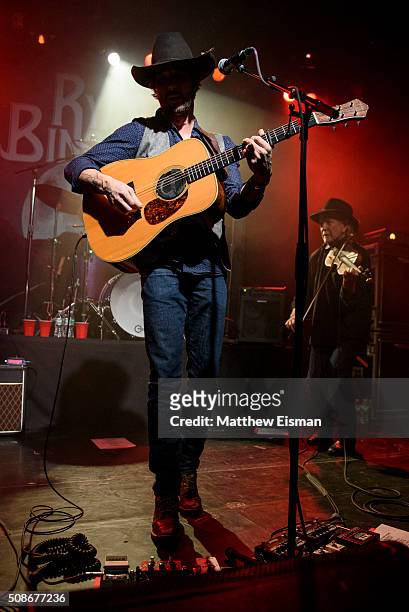 Ryan Bingham performs live on stage for the "Fear and Saturday Night" Tour at Irving Plaza on February 5, 2016 in New York City.