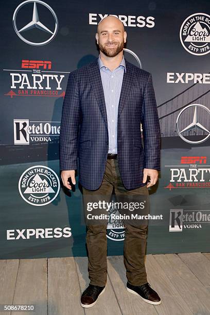 Player Kyle Long attends ESPN The Party on February 5, 2016 in San Francisco, California.