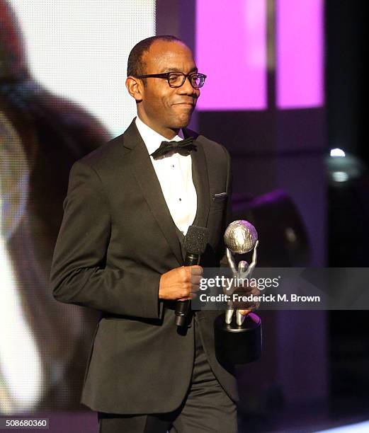 President/CEO Cornell William Brooks speaks onstage during the 47th NAACP Image Awards presented by TV One at Pasadena Civic Auditorium on February...