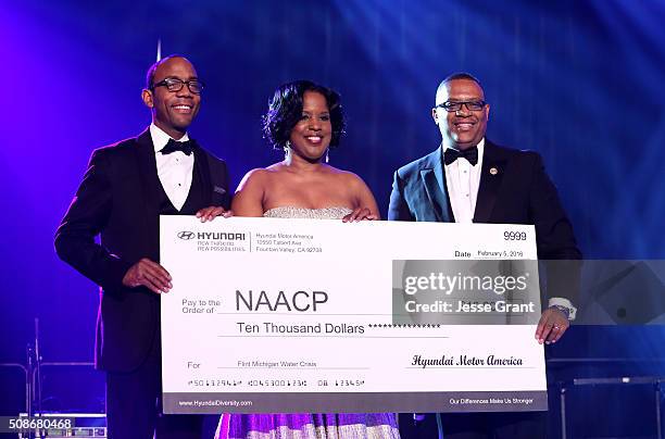 President/CEO Cornell William Brooks, NAACP Chairman of the National Board of Directors Roslyn Brock and Zafar Brooks, Director Corporate Social...