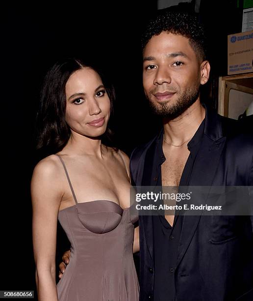 Actress Jurnee Smollett-Bell and actor Jussie Smollett attend the 47th NAACP Image Awards presented by TV One at Pasadena Civic Auditorium on...