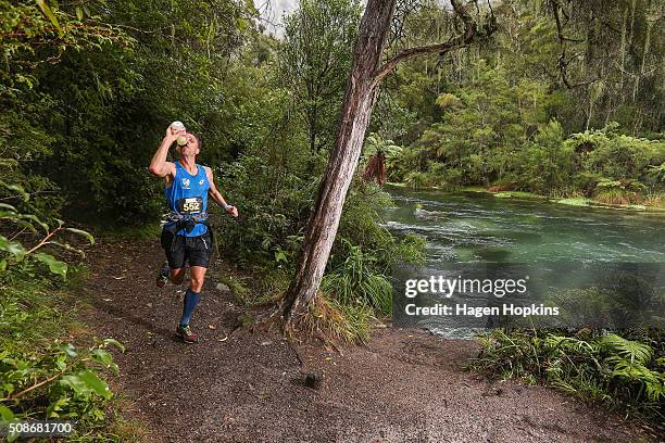 Jonas Buud of Sweden in action during the Tarawera Ultramarathon on February 6, 2016 in Rotorua, New Zealand.