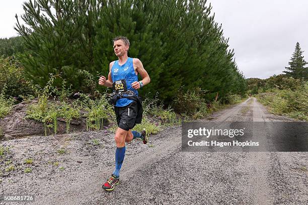 Jonas Buud of Sweden in action during the Tarawera Ultramarathon on February 6, 2016 in Rotorua, New Zealand.