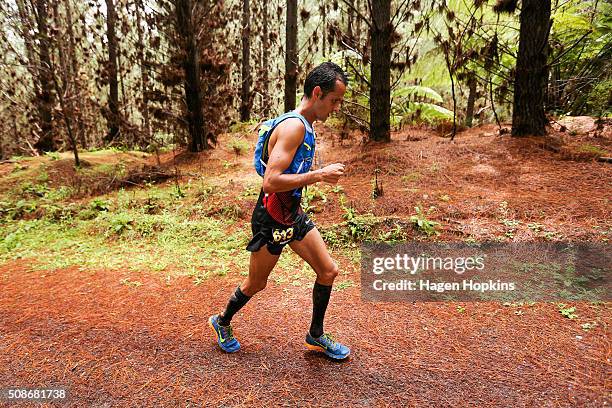 David Byrne of Australia in action during the Tarawera Ultramarathon on February 6, 2016 in Rotorua, New Zealand.