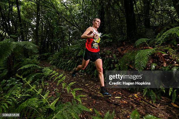 Marty Keyes of Australia in action during the Tarawera Ultramarathon on February 6, 2016 in Rotorua, New Zealand.