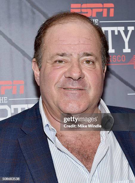 Personality Chris Berman attends ESPN The Party on February 5, 2016 in San Francisco, California.