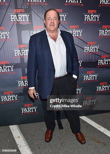 Personality Chris Berman attends ESPN The Party on February 5, 2016 in San Francisco, California.