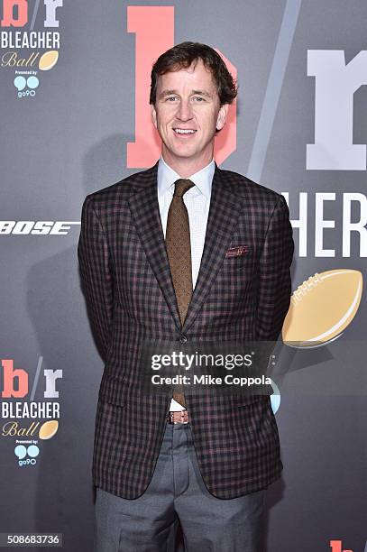 Personality Cooper Manning attends Bleacher Reports Bleacher Ball presented by go90 at The Mezzanine prior to Sundays big game on February 5,...