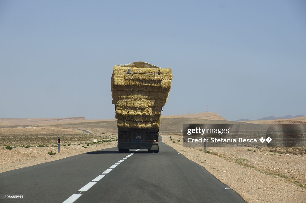 Overloaded truck