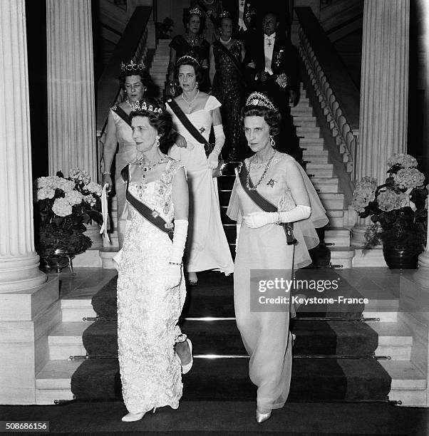 Frederika Of Greece At the Wedding Of Princess Sophie Of Greece With Don Juan Carlos Of Spain, in Athens, Greece, on May 14, 1962.