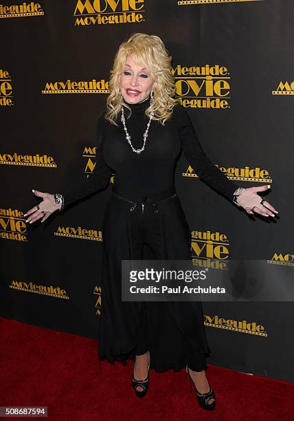 Actress/musician Dolly Parton attends the 24th Annual Movieguide Awards Gala at Universal Hilton Hotel on February 5, 2016 in Universal City,...