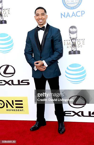 Actor Neil Brown Jr. Attends the 47th NAACP Image Awards presented by TV One at Pasadena Civic Auditorium on February 5, 2016 in Pasadena, California.