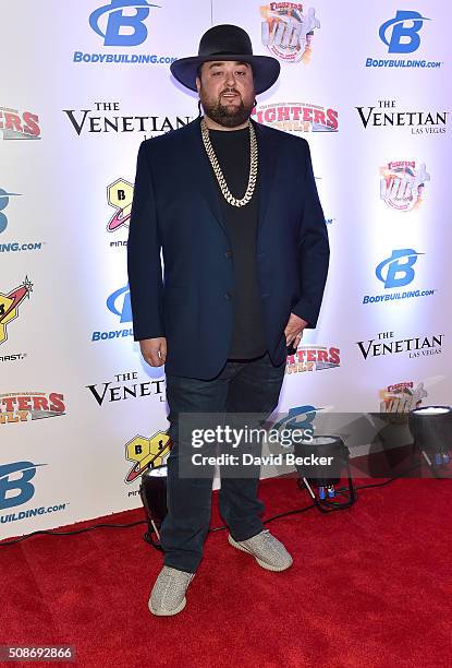 Austin "Chumlee" Russell from History's "Pawn Stars" television series arrives at the eighth annual Fighters Only World Mixed Martial Arts Awards at...