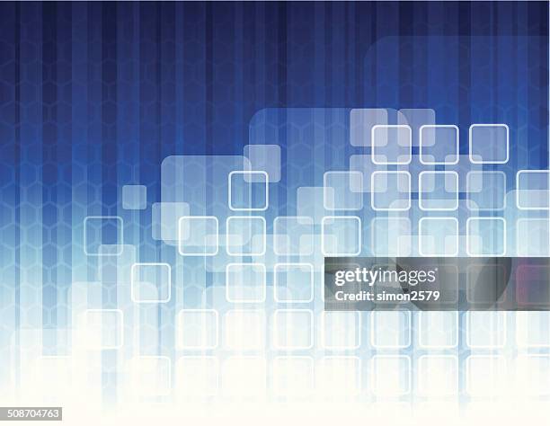 technology abstract - glowing box stock illustrations