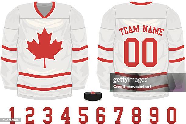 ilustrações de stock, clip art, desenhos animados e ícones de camisola de hóquei - ice hockey uniform