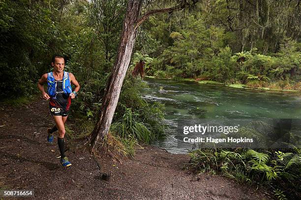 David Byrne of Australia in action during the Tarawera Ultramarathon on February 6, 2016 in Rotorua, New Zealand.