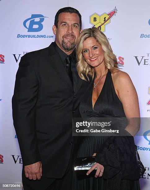 Referee "Big" John McCarthy and his wife, Elaine McCarthy attend the eighth annual Fighters Only World Mixed Martial Arts Awards at The Palazzo Las...