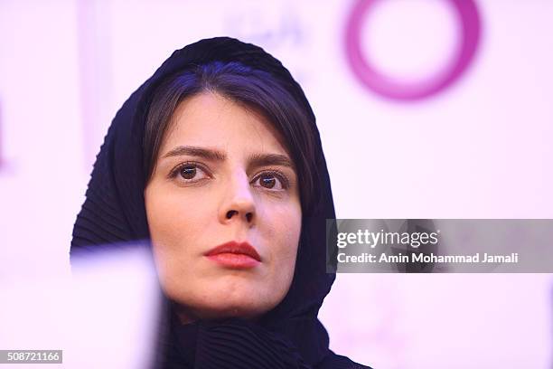 Actress Leila Hatami looks on during the Fajr Film Festival on February 6, 2016 in Tehran, Iran.