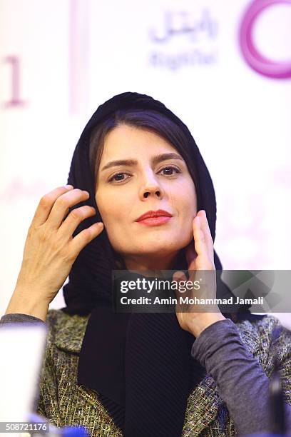 Actress Leila Hatami looks on during the Fajr Film Festival on February 6, 2016 in Tehran, Iran.