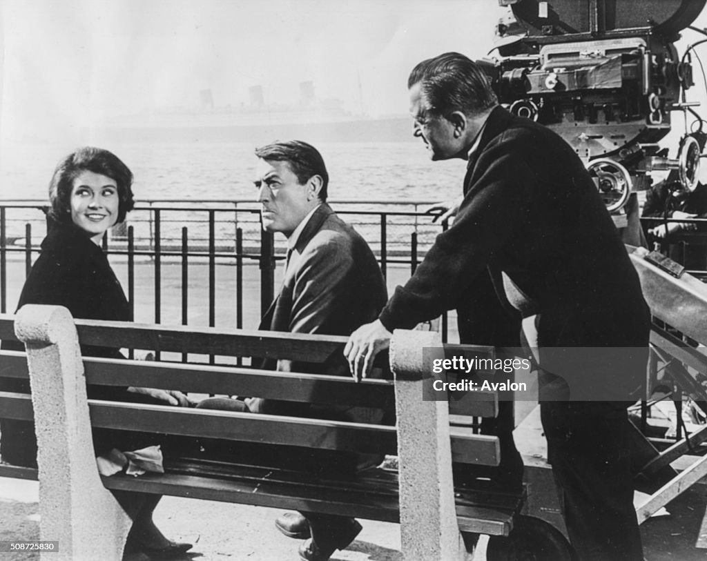 Gregory Peck, Diane Baker And Edward Dmytryk