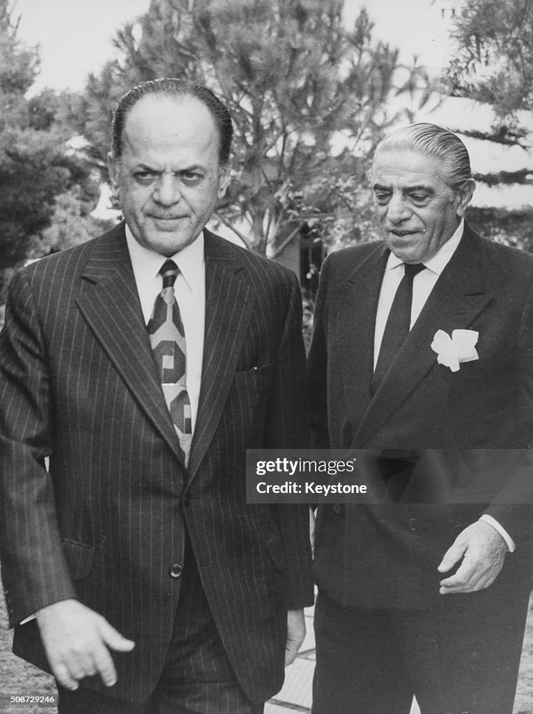 Georgios Papadopoulos And Aristotle Onassis