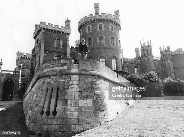 Portrait of Charles Manners, 10th Duke of Rutland, in the grounds of his historic family home, Belvoir Castle, which is currently under threat from...