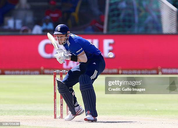 Alex Hales of England during the 2nd Momentum ODI Series match between South Africa and England at St Georges Park on February 06, 2016 in Port...