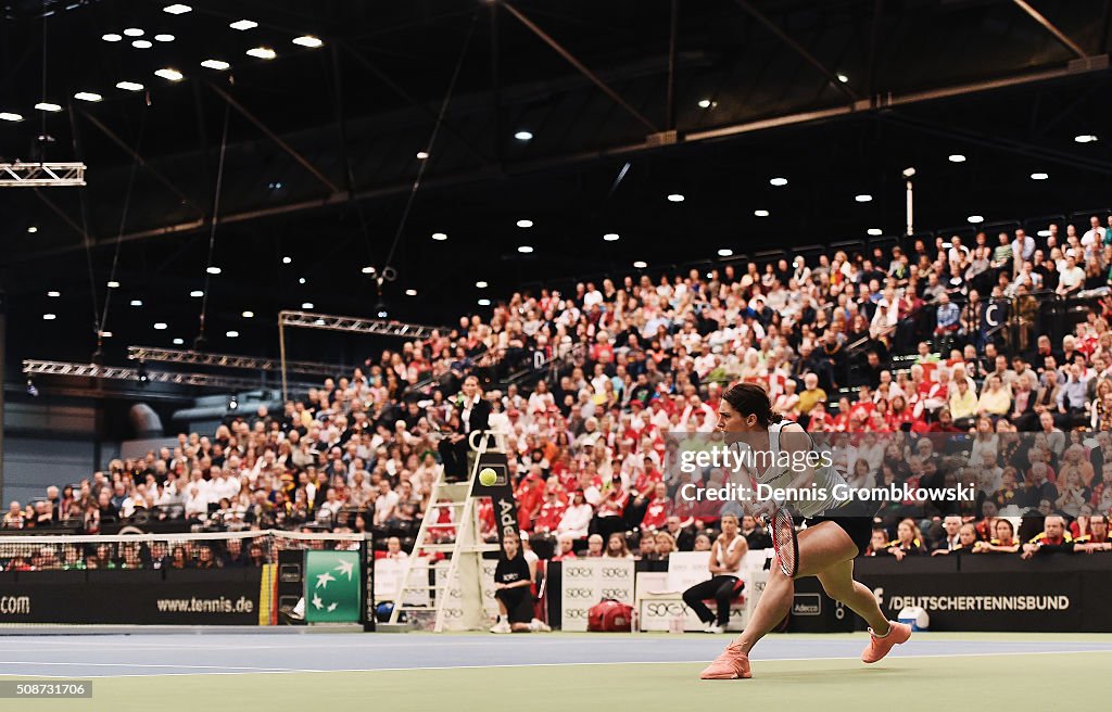 Germany v Switzerland - 2016 FedCup Day 1