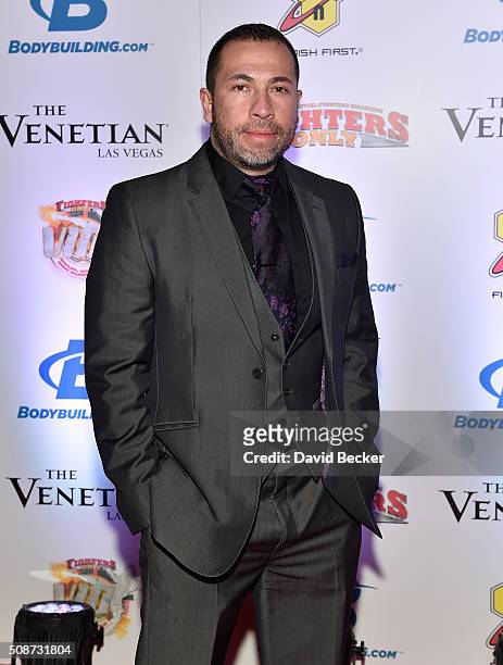 Donevon Martinez arrives at the eighth annual Fighters Only World Mixed Martial Arts Awards at The Palazzo Las Vegas on February 5, 2016 in Las...