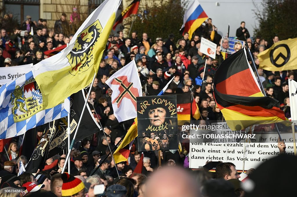 GERMANY-DRESDEN-demonstration