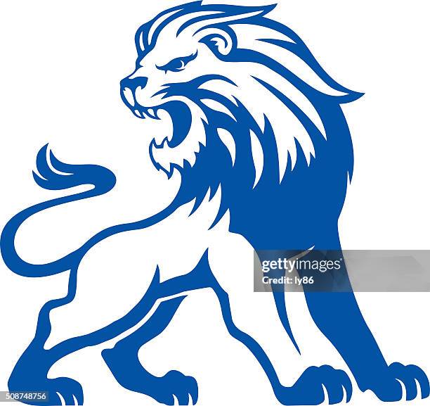 lion - lion head illustration stock-grafiken, -clipart, -cartoons und -symbole