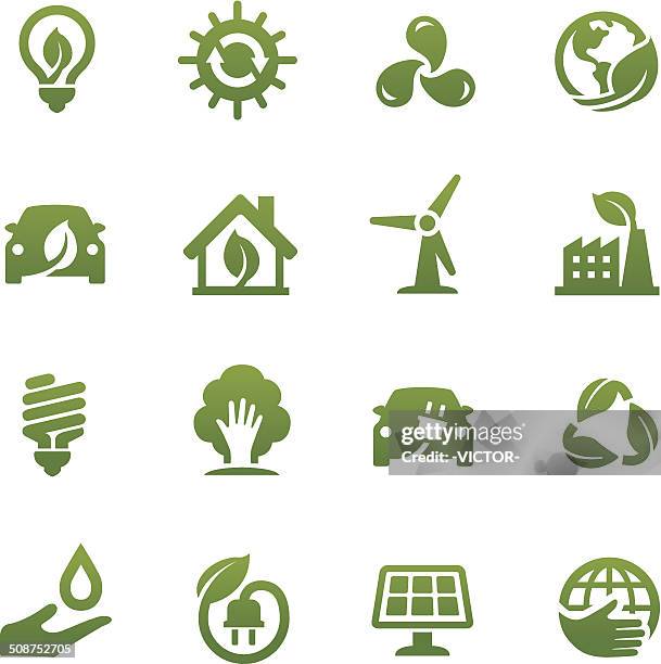 umweltfreundliche icons-acme series - energie sparen stock-grafiken, -clipart, -cartoons und -symbole