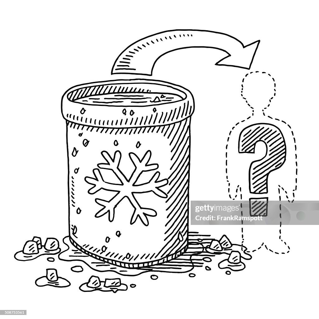 Ice Bucket Challenge Question Mark Drawing