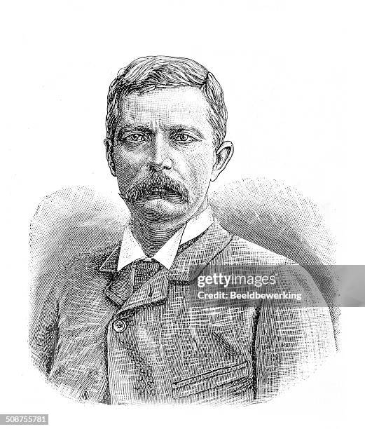 sir henry morton stanley - explorer portrait stock illustrations